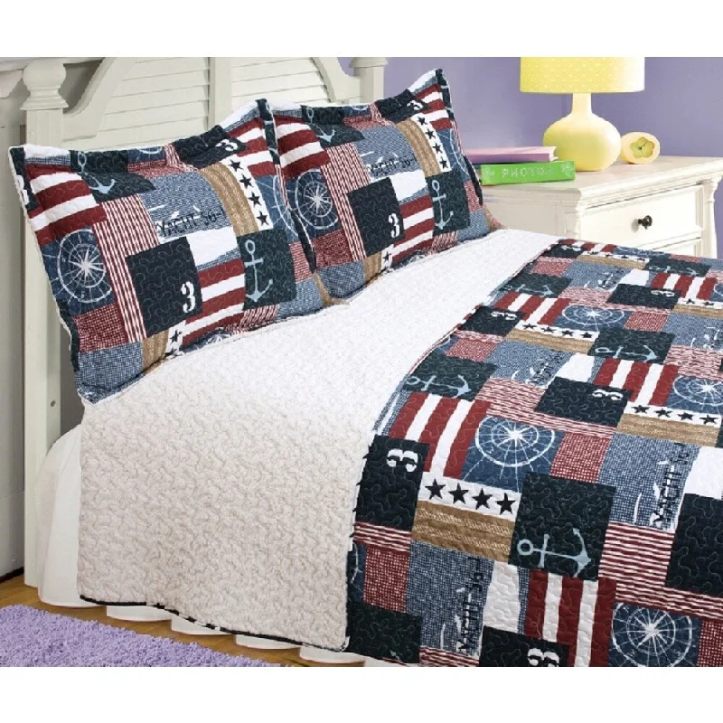 For the Admiral 3-piece Quilt Set