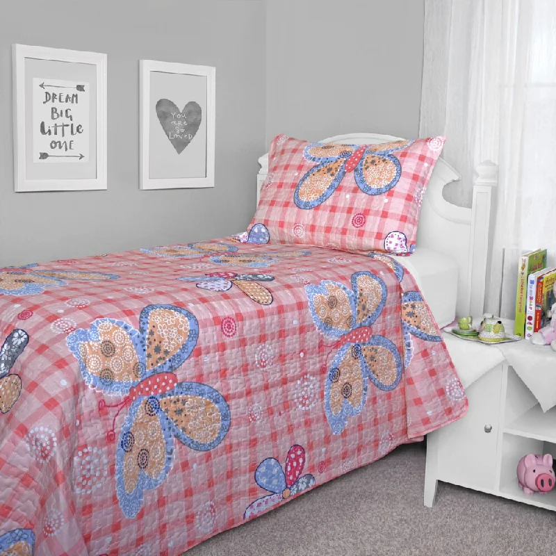 Journee Home Kid's Chelsea Printed 2-piece Quilt Set