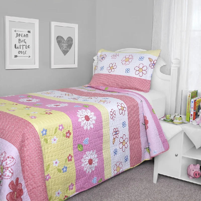 Journee Home Kid's Mindi Printed 2-piece Quilt Set