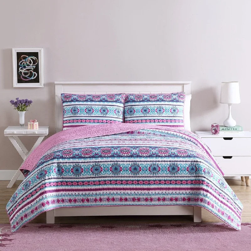 Kids Zone Chloe Bohemian Quilt Set