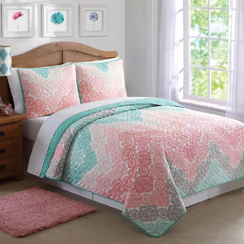 Laura Hart Kids Antique Chevron 3-piece Quilt Set