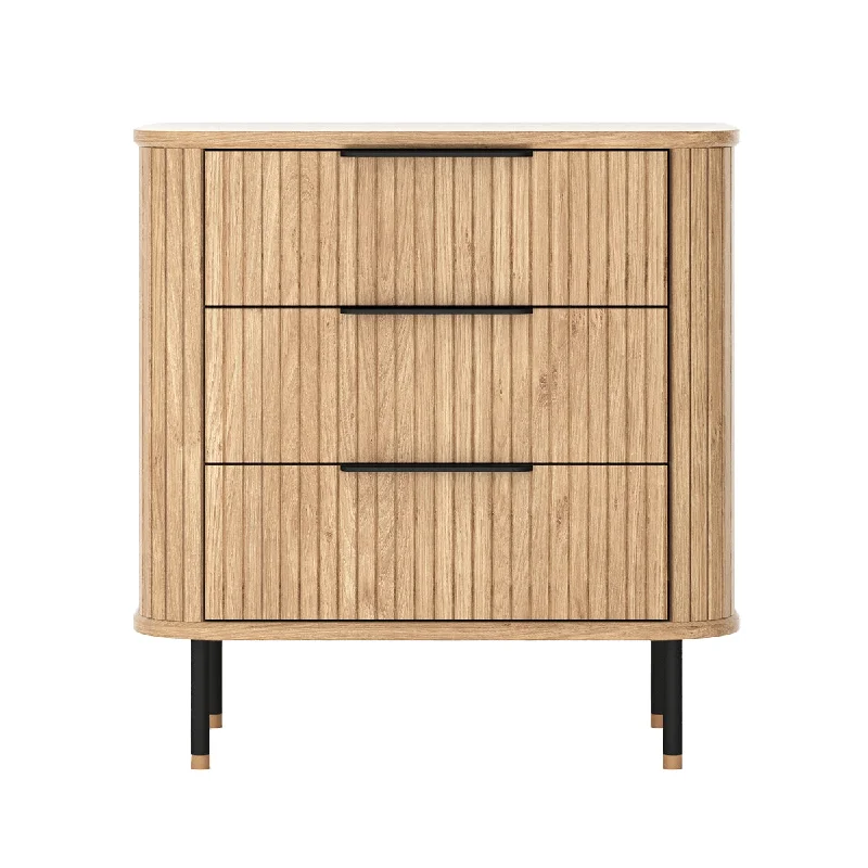 Rio 3 Drawers Bedside Table