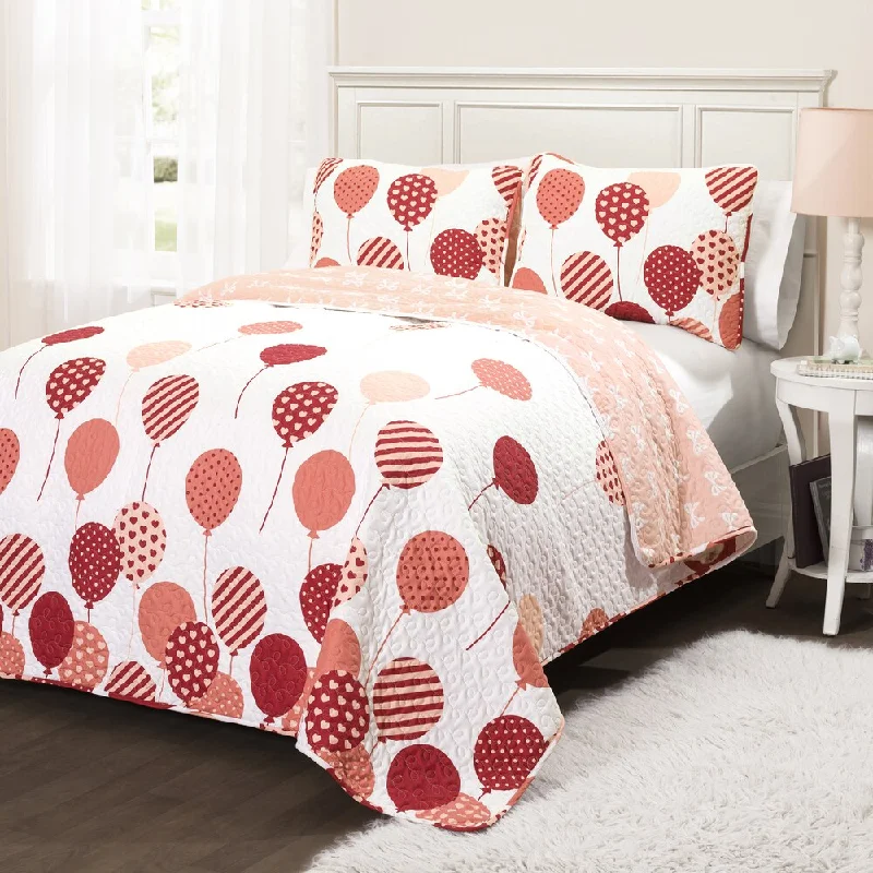 Lush Decor Flying Balloon 3-piece Quilt Set