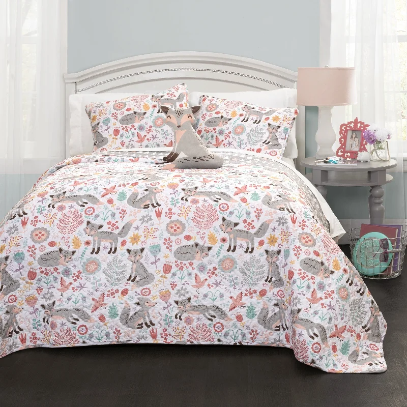 Lush Decor Pixie Fox 4-piece Quilt Set