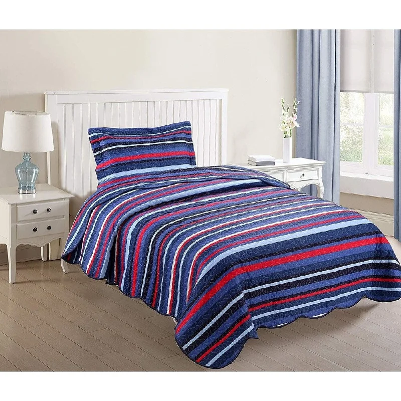 Porch & Den Eliander Striped Quilt Set