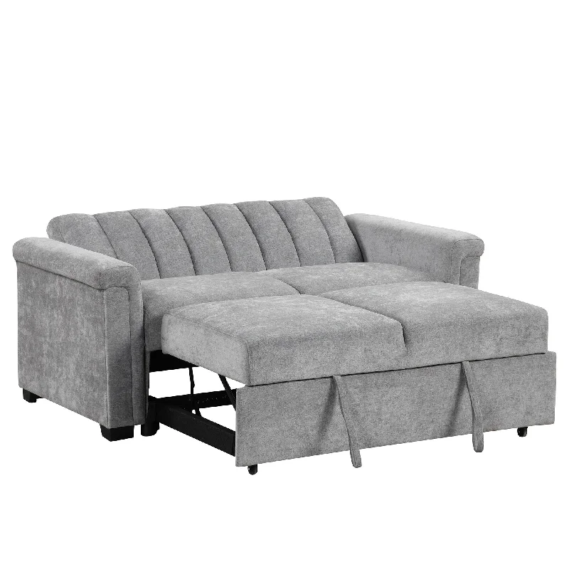 Sofa Bed, Convertible Soft Cushion Sofa Pull Bed ,for Two People to Sit On