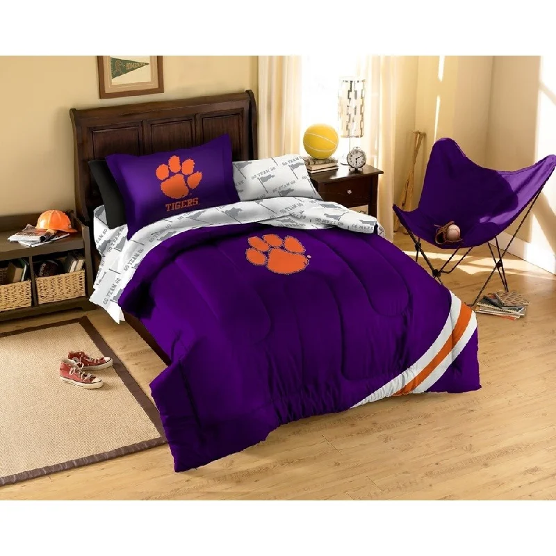 The Northwest Company Clemson University 7-piece Bed in a Bag Set