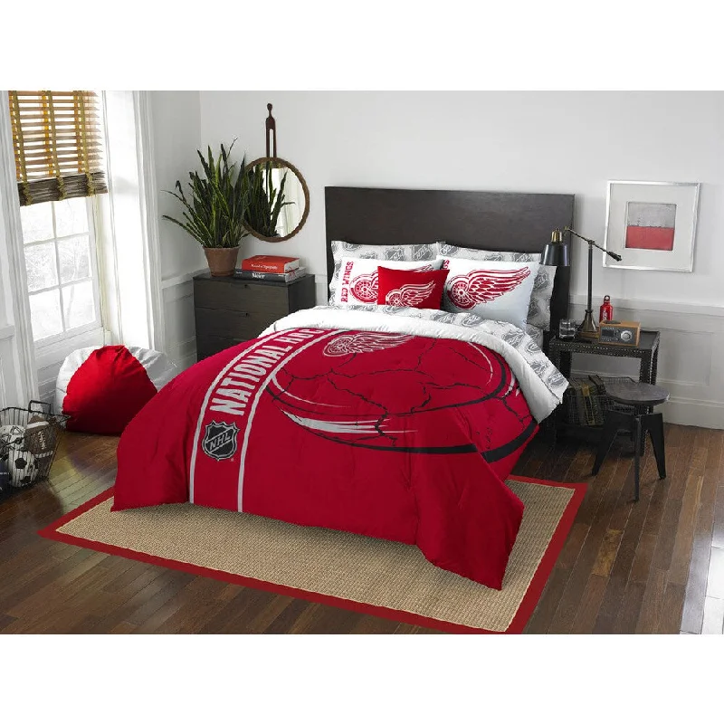 The Northwest Company NHL Detroit Red Wings Full 7-piece Bed in a Bag with Sheet Set