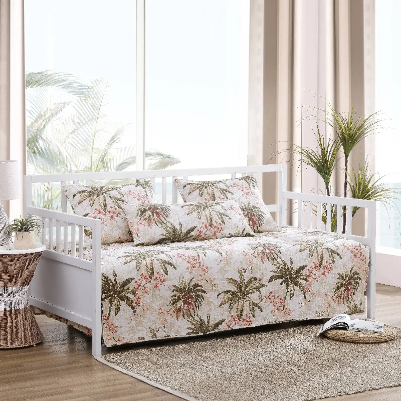 Tommy Bahama Bonny Cove Cotton White 4 Piece Daybed Cover Set