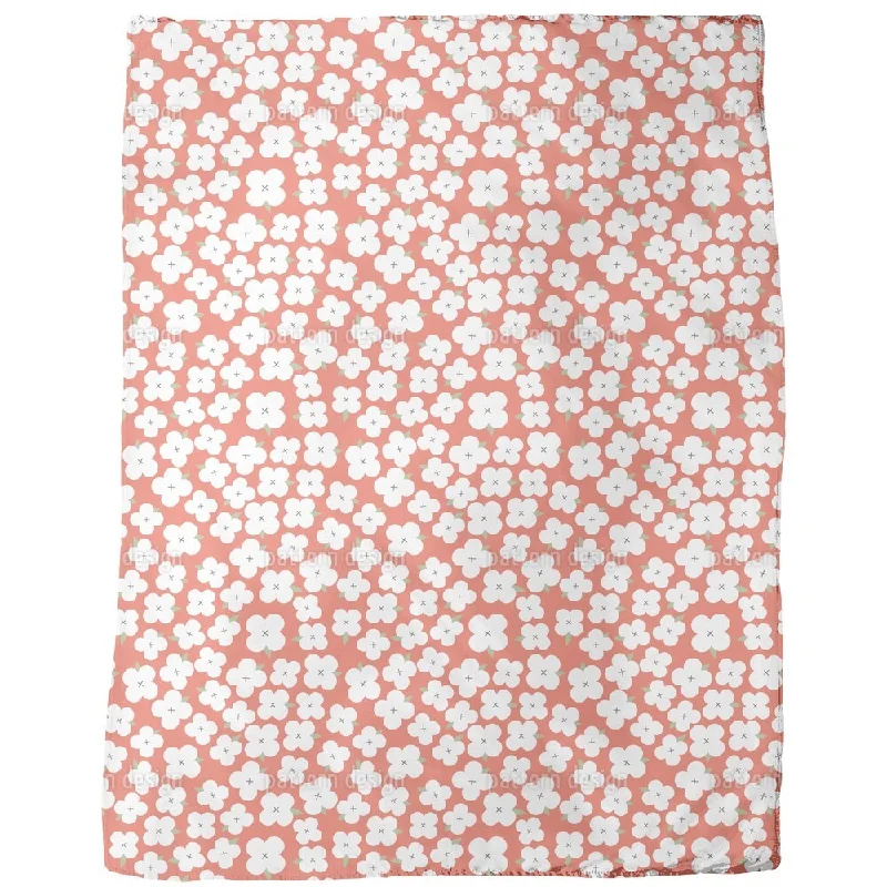 Cherry Blossom Sea Fleece Blanket