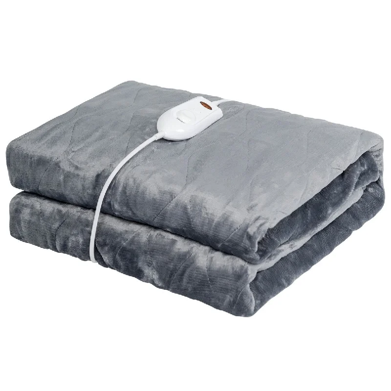 Heated Blanket Flannel Electric Throw with 3 Heating Levels