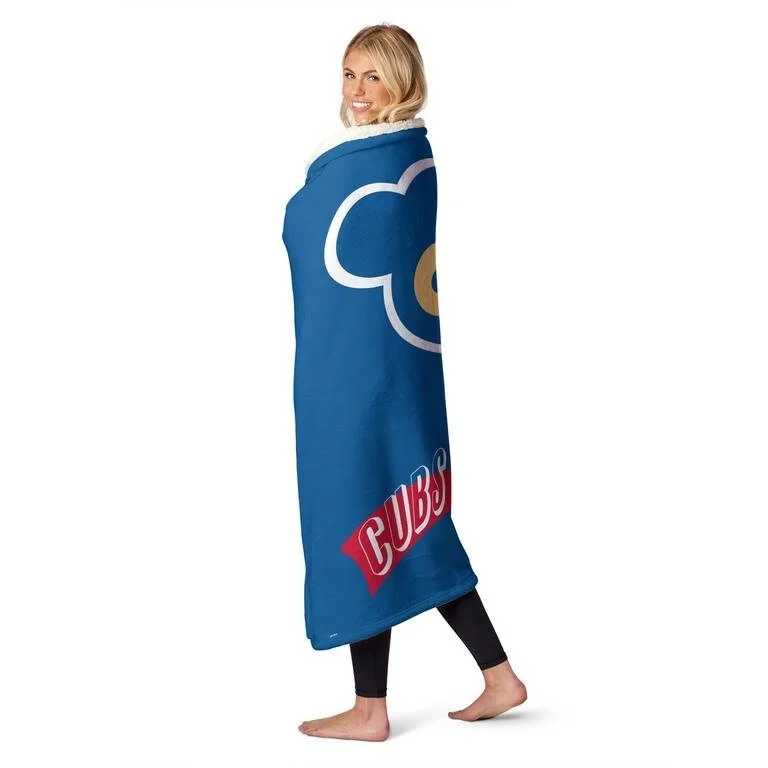 MLB CC Throwback Silk Touch Sherpa Throw Blanket