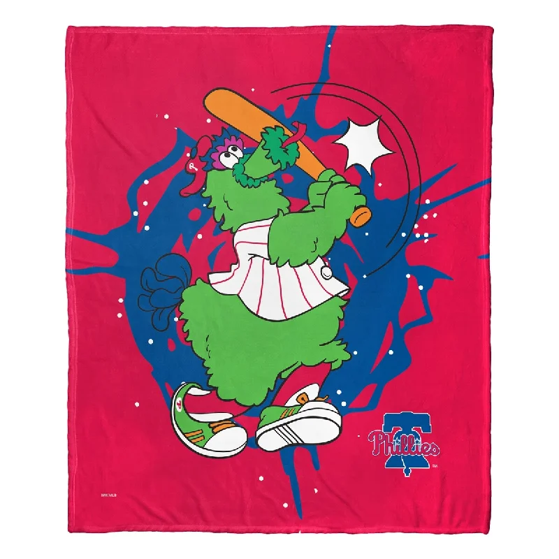 MLB Mascots Philadelphia Phillies Silk Touch Throw Blanket