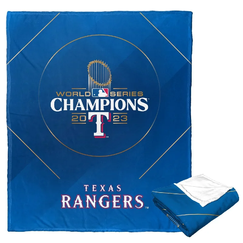 MLB Texas Rangers 2023 World Series Champions Glory Silk Touch Throw Blanket