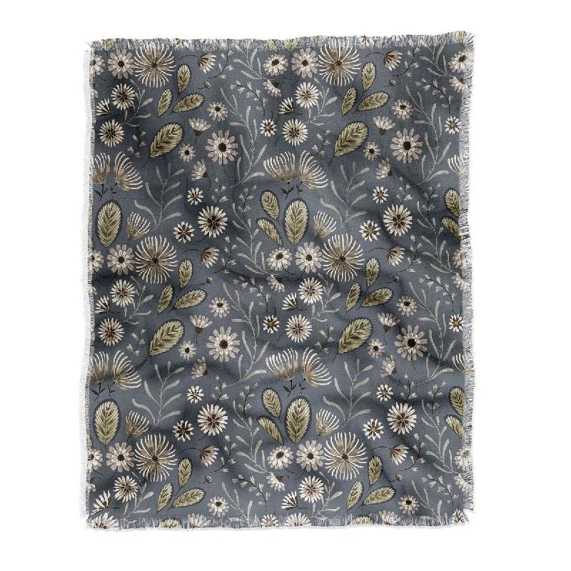 Pimlada Phuapradit Dusty Daisy Made To Order Throw Blanket